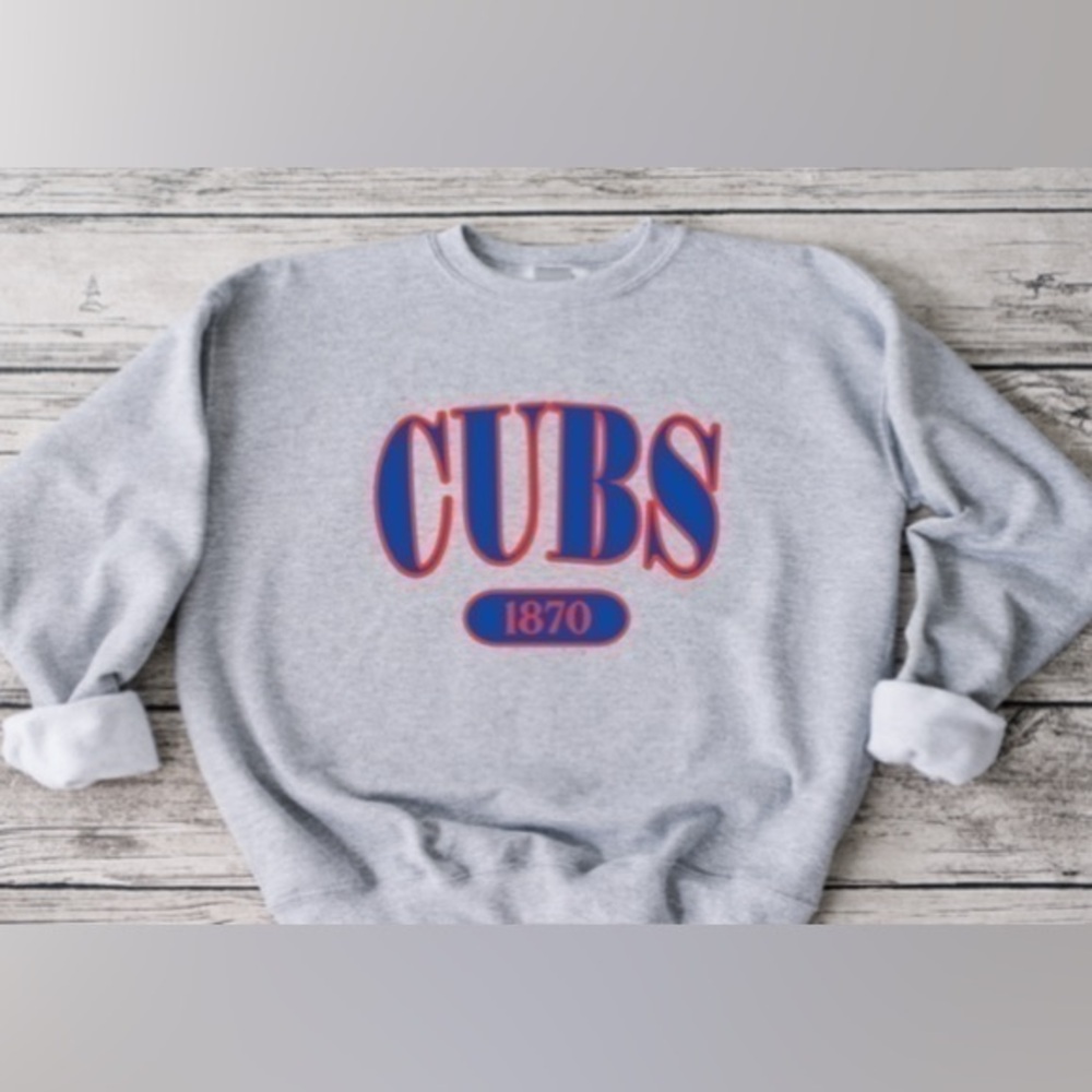 Cubs Offset Crewneck